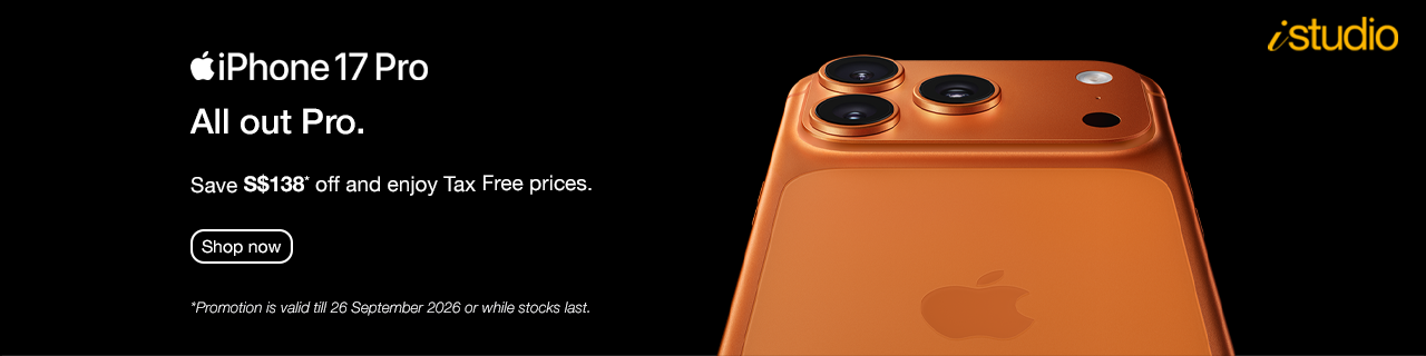 Travellers Exclusive: Enjoy SGD138 off iPhone 17 Pro